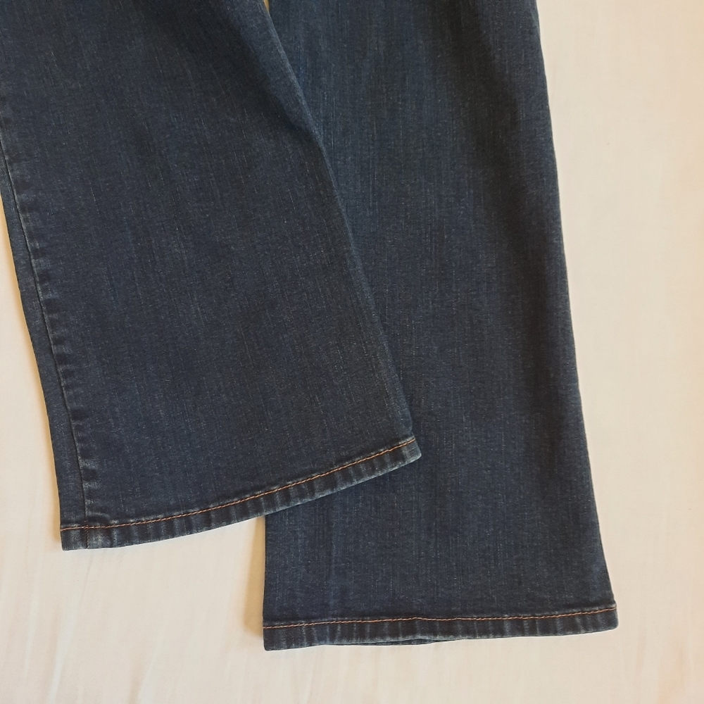 Lane Bryant Slim Boot Straight Fit Genius Fit Dark Wash Jeans 18 average - Picture 7 of 12